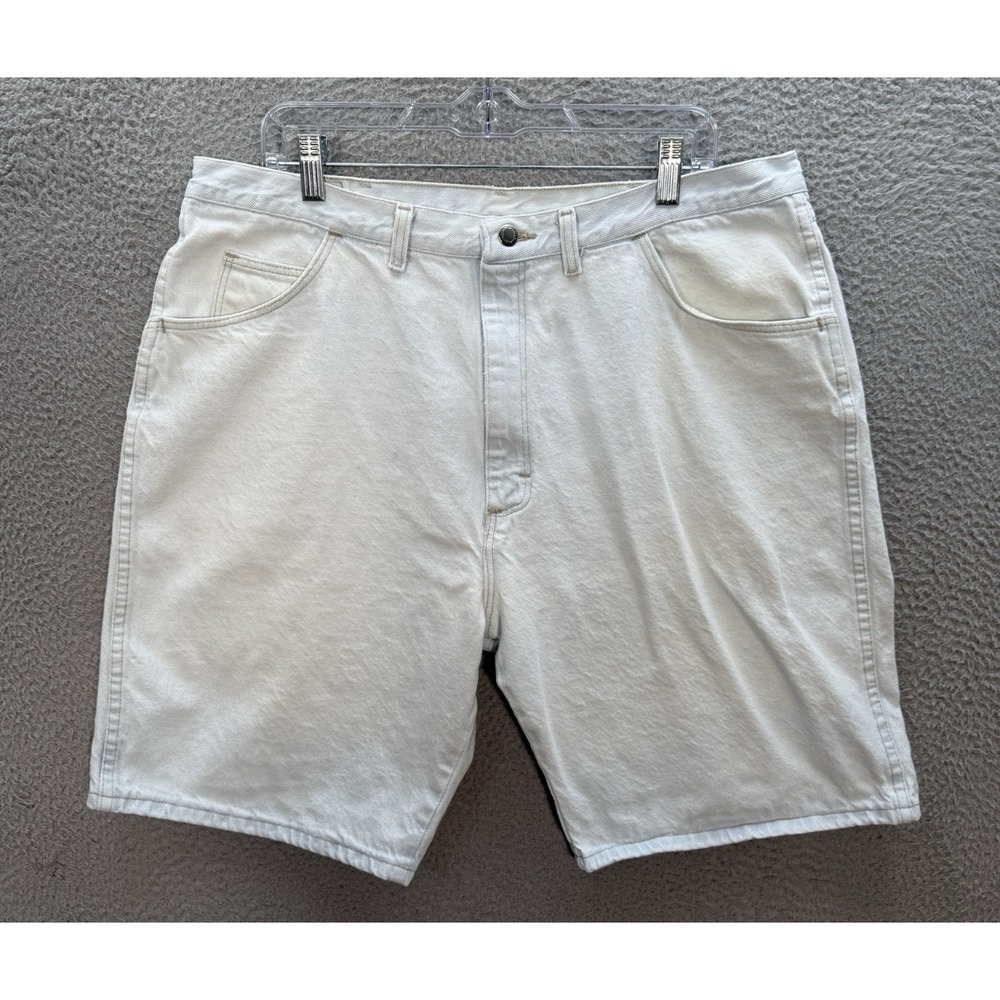 Vintage Wrangler Shorts Mens 40 Blue Denim Jorts Workwear Grunge Skater 90s Y2K